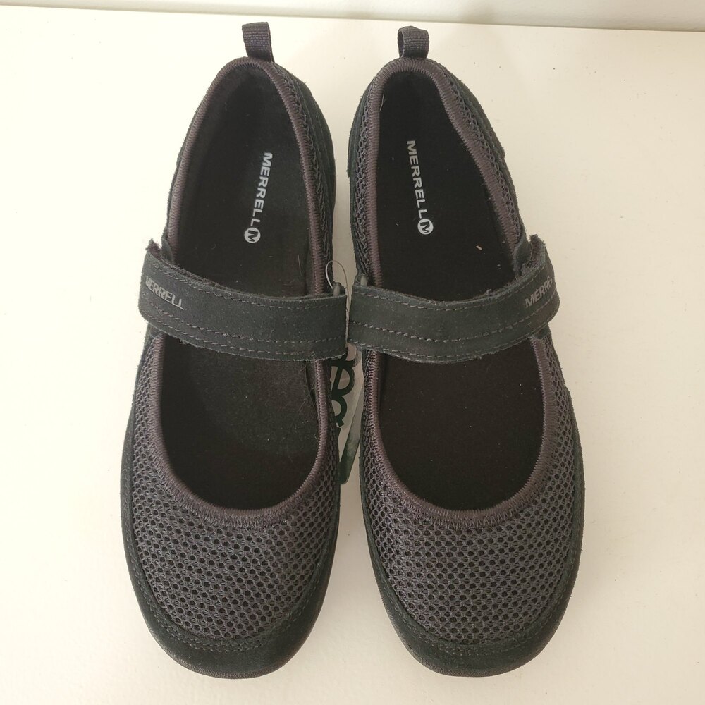 Merrell Mesh Mimosa Breeze Mary Jane MJ Women's Girls Black 5.5 Breathable - Picture 9 of 11